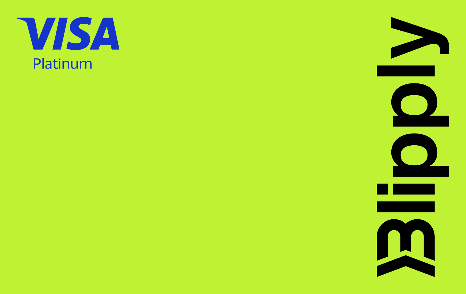 Blipply Visa Platinum card